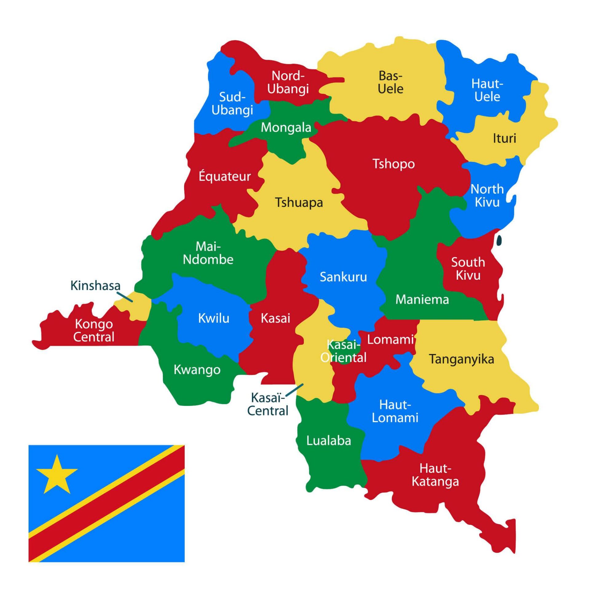 la RDC et ses 26 provinces - Svein Media